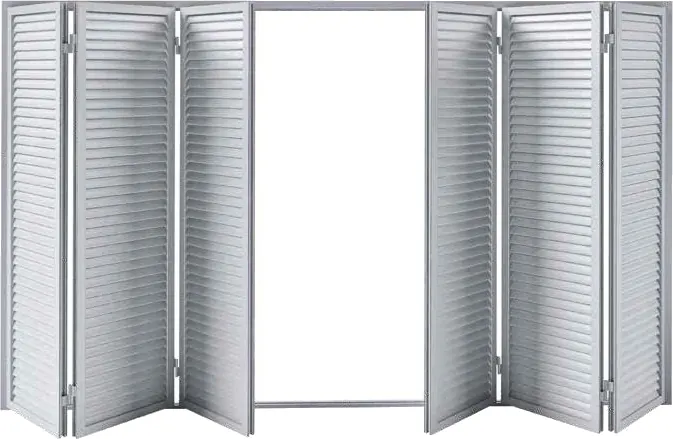 Katlanır kanatlı PVC kepenk sistemi